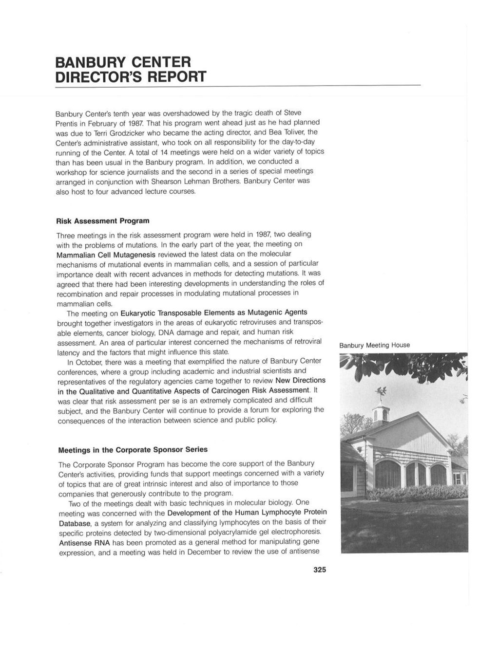 Miniature of Banbury_Annual_Report_1987