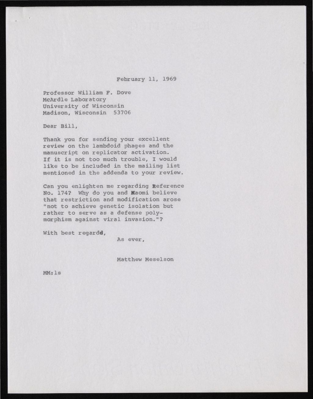 Miniature of Dove, William, 1961 - 1969