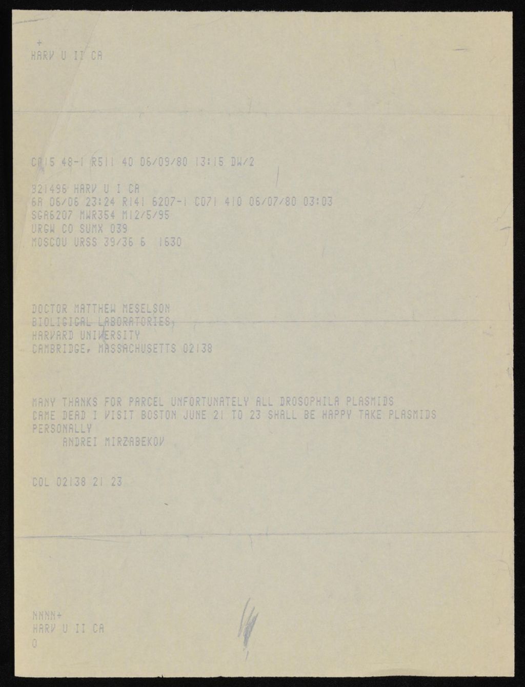 Miniature of Plasmid Requests (1 of 4), 1977 - 1986