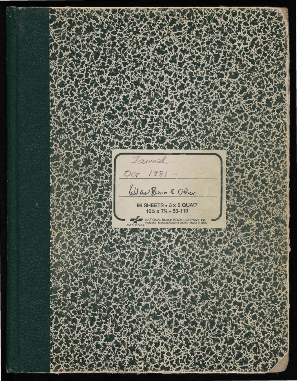Miniature of Notebook: Yellow Rain and Other, 1981 - 1985