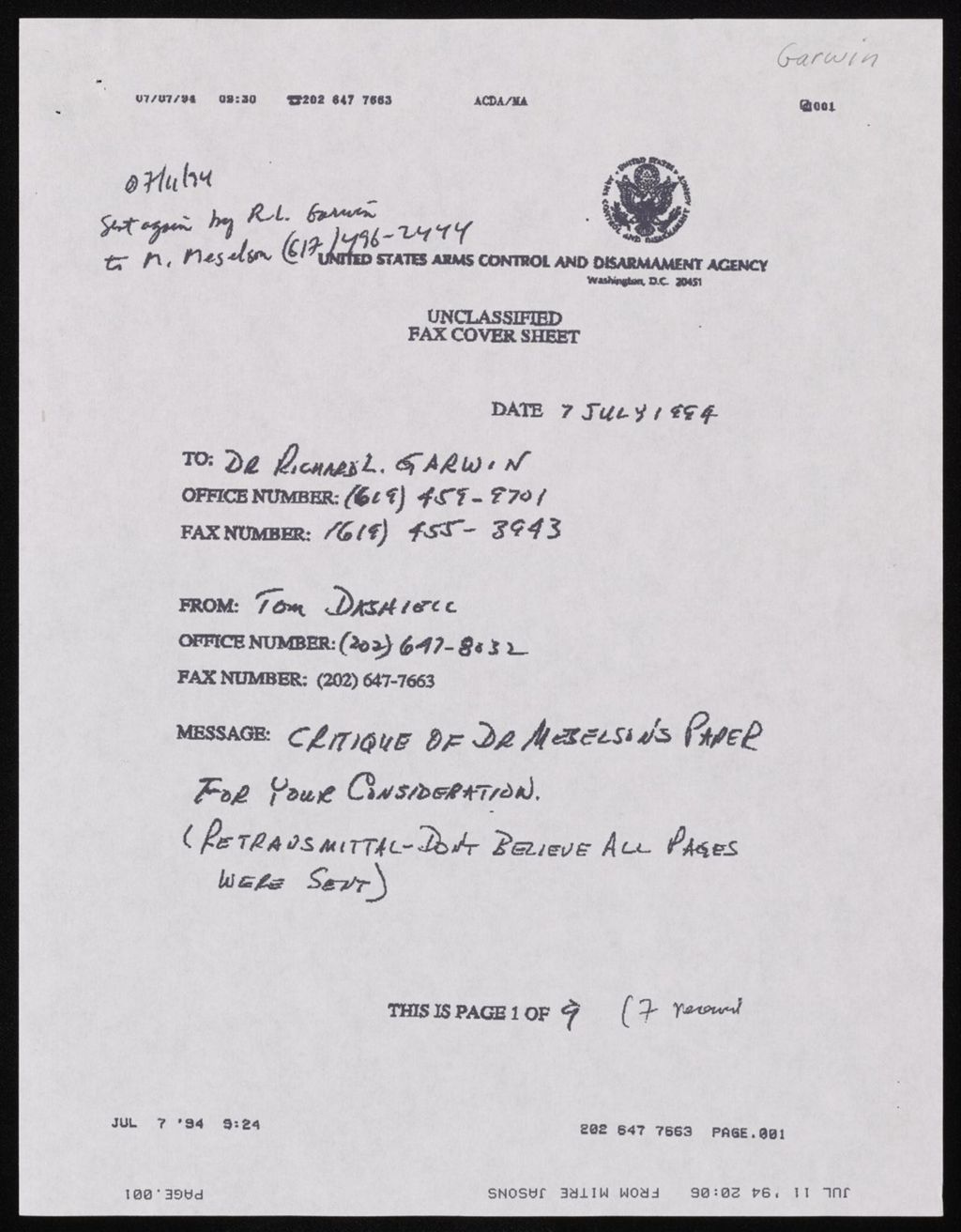 Miniature of July-December 1994