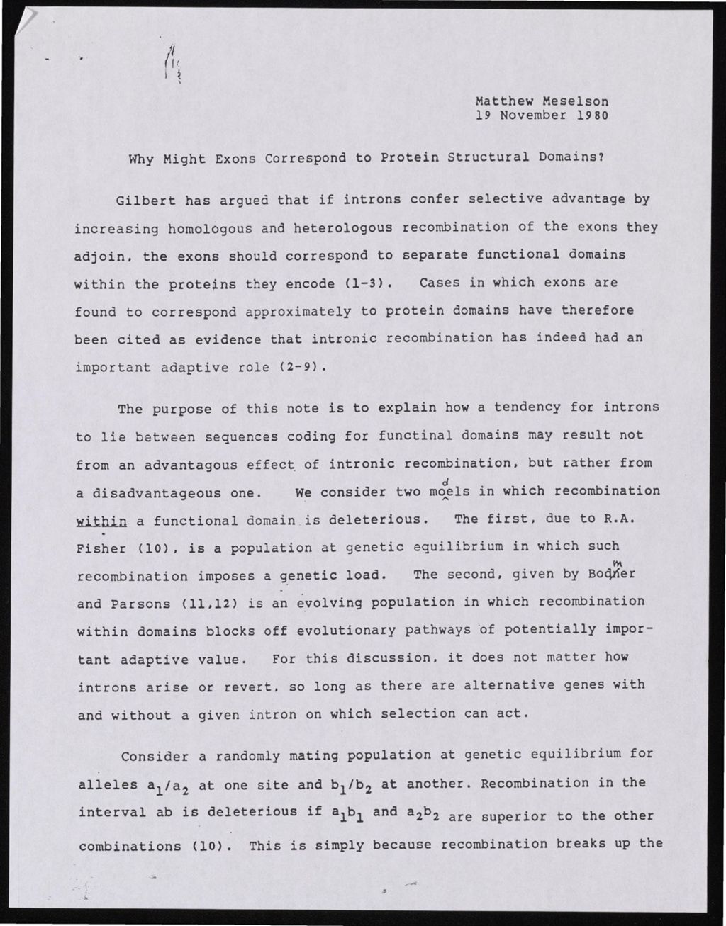 Miniature of Introns, 1980 - 1998